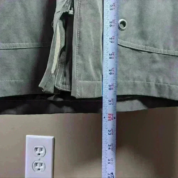 Womens Faux Suede TanJay  Wind Breaker - Size XL - Picture 10 of 11